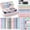 Pink, variant on Four Candies 56 PCS Aesthetic Supplies with Large Pencil Case, 6 Colored Ballpoint Pens, 12 Pastel Highlighters, 5 Black Ink Gel Pens, 9 Mechanical Pencils 0.5-2.0mm (Pink)