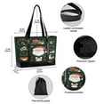 thumbnail image 2 of FORMRS Canvas Laptop Tote Bag for Women with 15.6" Computer Compartments Shoulder Handbag, Whimsical Christmas, 2 of 7