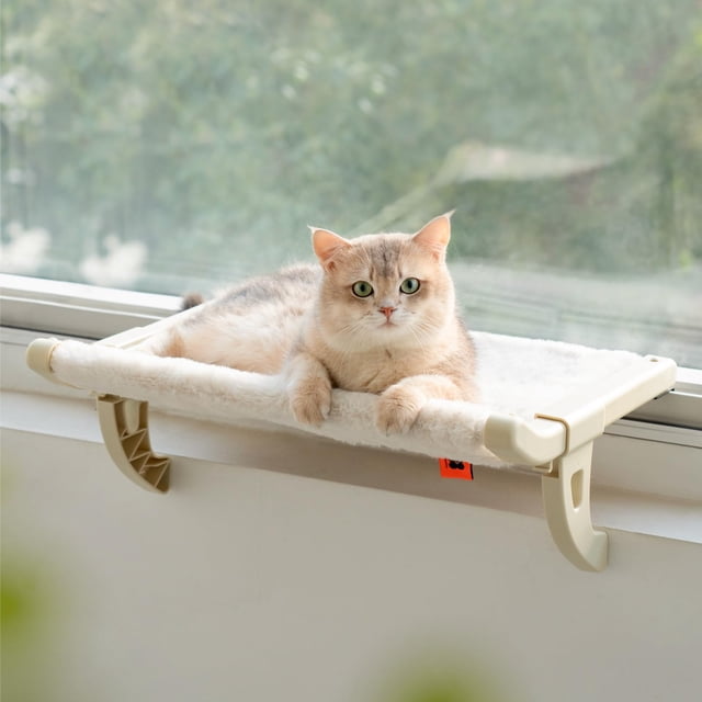 Reposapiés para Alféizar MEWOOFUN para Gatos de Interior con Ajustes