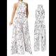 thumbnail image 3 of Elegantes para Mujer, para Fiestas de Noche, Invitadas de Boda, Grandes, Sin Mangas, Pantalones Largos de Pierna XXL, 3 of 5