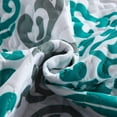 thumbnail image 5 of MarCielo 3 Piece Quilted Bedspread Set, Printed Quilt Coverlet, Lightweight, Turquoise, Queen Size, 5 of 5