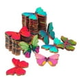thumbnail image 2 of Clearance Handmade buttons under $6,50Pcs Mixed Bulk 2 Holes Butterfly Phantom Wooden Sewing Buttons Scrapbooking 2PC, 2 of 8