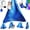 Star Blue, variant on Sensory Swing for  and Adults Indoor & Outdoor Double Layer  Cuddle Holds up to 300lbs Adjustable Hammock Chair with 360? Swivel Hanger Kit Effect for Aspergers  (Cerulean)