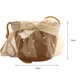thumbnail image 5 of Bolso Hombro Paja para Y Niñas Verano Sombrero Playa Con Lazo Encaje Monedero (caqui), 5 of 7