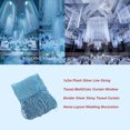 thumbnail image 4 of Bewildely Divisor de ventana con borlas de cuerda, decoración de boda, mano de obra fina, accesorios de compromiso exquisitos, colgante colgante Kits de decoración para fiestas Azul, 4 of 6