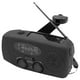 thumbnail image 1 of Radio Meteorológica Emergencia Con Manivela 2000 MAh Y Linterna LED (Negro EE. UU.), 1 of 9