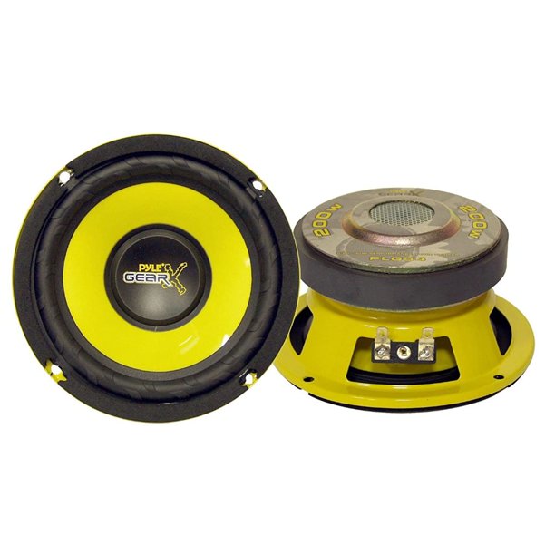 Pyle Car Mid Bass Speaker System Pro 5 Inch 200 Watt 4 Ohm Auto Mid