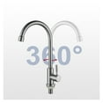 thumbnail image 2 of Stainless Steel Kitchen Faucet, 304 Stainless Steel 360°rotation Elbow Kitchen Faucet, Single Cold Water Single Lever Hole ,Built To Last, 2 of 6
