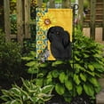 thumbnail image 2 of Summer Sunflowers Black Pekingese Flag Garden Size, 2 of 5