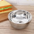 thumbnail image 5 of DRAFIDEEP Steel Bowls Silver 2Pcs 6.0*6.0*3.0In, 5 of 6