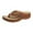 Brown, variant on Anuirheih Sandals Women Flip Flops, Wedge Comfortable Beach Shoes Summer Sandals for Women Casual Slides(Black)