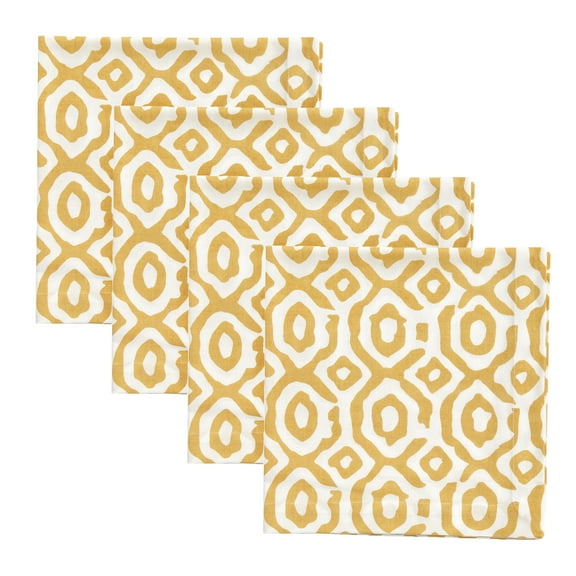 Split P Golden Geo Napkin Set of 4