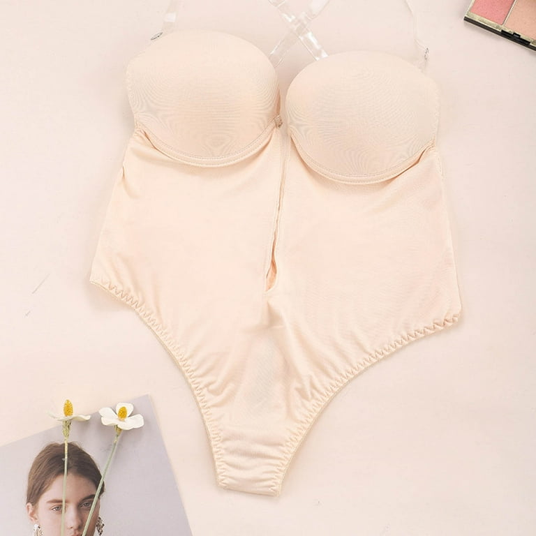 Adjustable Seamless Womens Bodysuit With Invisible Bra And Tummy Control Low  Back Strapless Shapewear From Qingxin13, $15.63