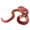 Red, variant on Red Articulated Snake Toy With All Movable Joints Showcasing Intricate Reptile Anatomy