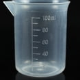 thumbnail image 3 of Shisuyan 100ML Plastic Beaker Premium Durable Graduated Measuring Cup PP Beaker Cup, 3 of 8