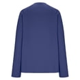 thumbnail image 3 of COMVALUE Women's Bamboo Viscose Long Sleeve Raglan Shirt Slim Fit Layering Top Blue for Size S, 3 of 5