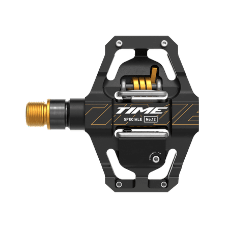 Time Speciale 12 Pedals - Dual Sided Clipless with Platform, Aluminum, 9/16", Black/Gold, Small, B1