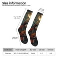 thumbnail image 3 of Bixox Banana Leaf Meditating Gorilla Patterned Men's and Women's Knee Socks High Socks Outdoor Sports Socks, 3 of 5