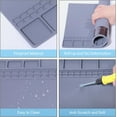 thumbnail image 4 of Silicone Mats Heat Resistant Mat Rectangle Gray 400x301x5mm, 4 of 7