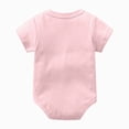 thumbnail image 4 of KPOPLK Baby Boy Striped One-piece Waffle Short Sleeve Button Bodysuit Summer Baby Collared Onsie Polo Shirt Clothes(6-9 Months,Light Pink), 4 of 4