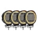 thumbnail image 1 of 4X LED Work Light Pods Round Amber Spot Combo Light Amber Fog Lamp for Jeep Off Road SUV, 1 of 5