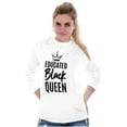 thumbnail image 5 of Educated Black Queen Empowered Women Plus Size Long Sleeve Graphic Tee Brisco Brands 2X, 5 of 6