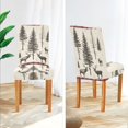 thumbnail image 3 of Yayeee 2 Pack Dining Chair Covers Stretch Parson Chairs Slipcovers Seat Protector, Black Deer, 3 of 6