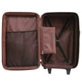 thumbnail image 3 of HomeStock Southwestern Sensibilities Leather 2-Piece Luggage Set with Back Zippered Pocket and In-line Skate Wheels - 24.5" H x 14" L x 10.5" W, 3 of 6