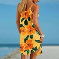 thumbnail image 3 of Generic Summer Dresses for Women Casual Crew Neck Sleeveless Floral Print Sundresses Flowy Swing Loose Beach Dress, 3 of 4