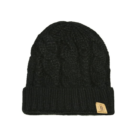 Basico Unisex Adult Warm Chunky Soft Stretch Cable Knit Beanie Cap Hat