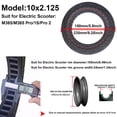 thumbnail image 3 of FL 1 Pcs Solid Tires 10x2.125 Electric Scooter Wheels Replacement Tire Front or Rear Honeycomb Tires Solid Hole Shock Absorber Non-Pneumatic (Red), 3 of 7
