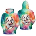 thumbnail image 3 of Funny Watercolor Adorable Bulldog Peeking Through Torn Paper Effect All Over Print 3D Hoodie Unisex Merch Hoodies Dog Lover Gifts Idea - 00026, 3 of 6