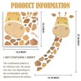 thumbnail image 6 of KAHSHEEN Giraffe Kids Wall Decals - Jungle Animal Wall Stickers, Funny Cartoon Cute Wall Decal, Peeking Giraffe Print Window Wall Decor, DIY Wall Decals for Baby Nursery Playroom Bedroom Classroom, 6 of 8