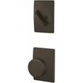 thumbnail image 2 of Schlage Fc59-Swa-Cen Custom Single Cylinder Keyed Entry Interior Only Pack - Black, 2 of 7