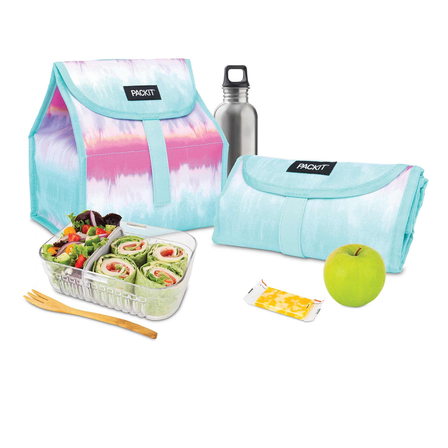 Packit Freezable Lunch Bag - Aqua Tie-Dye