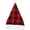 Large Plaid, variant on Motique Accessories Christmas Hat, Glitter Xmas Santa Flannel Holiday Hat for Teens-Adults
