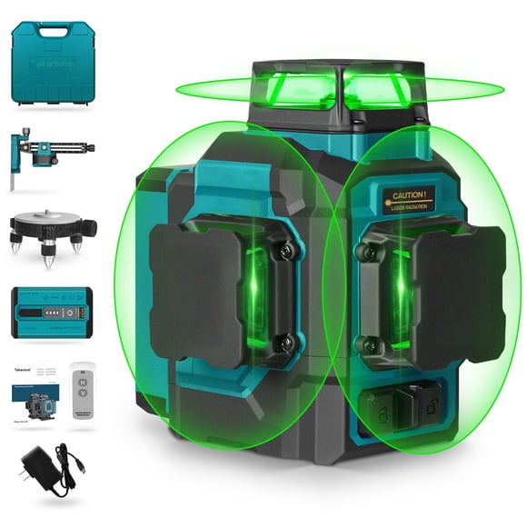 Nivel láser Takamine 3x360°, 12 líneas, autonivelante GM120S