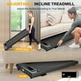 2.5HP Under Desk Treadmill—Adnoom 300 LBS Capacity Treadmill with
