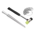 thumbnail image 4 of Ring Sizing Stick,  Edges Ring Sizer Measuring Tool Soft Tip Hammer Quickly Calculate Aluminum Alloy Mandrel Protective 4 Sizes  For Jewelry, 4 of 8