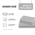 thumbnail image 6 of Regency Heights Queen Size Cotton Flannel Sheet Set, 4-Piece Flannel Bed Sheets Queen, 100% Cotton Bed Sheets Set with Deep Pocket, Grey Geo, 6 of 7