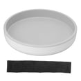 thumbnail image 1 of Plato giratorio de almacenamiento impermeable con borde elevado, estante giratorio redondo de 360 ​​grados para cosméticos, botellas de especias, frutas, gris, 1 of 10
