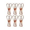 thumbnail image 4 of Pisapapeles Prichos Glam Color Dorado de Metal 6 Piezas por Empaque, 4 of 4