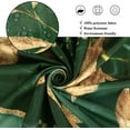 thumbnail image 4 of Green Marble Shower Curtain, Grid Honeycomb Irregular Plaid Geometric with Gold Leaf Bathroom Curtain for Modern Bathtub Decor Waterproof Fabric Machine Washable with 12 Hooks,36"x72", 4 of 6