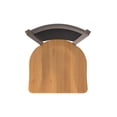thumbnail image 3 of 870 Hadleigh 36" Swivel Bar Stool with Bronze Finish and Medium Maple Seat and Black Vinyl Back, 3 of 5