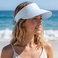 thumbnail image 5 of AirLoni Summer Hats For Women 2 In 1 Women’s Sun Visor Caps Zipper Off Ponytail Friendly Foldable Lightweight One Size 1 pc, 5 of 5