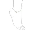 thumbnail image 3 of Bling Jewelry Womens Summer Garden Opalescent Butterfly Pink Opal Anklet Ankle Bracelet  Silver, 3 of 3