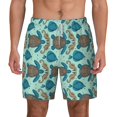 thumbnail image 2 of Picia Turtles And Seahorses pattern Mens Swim Trunks with Compression Liner Stretch Beach Shorts Quick Dry with Zipper Pockets No-Chafing Board Shorts-XX-Large, 2 of 9