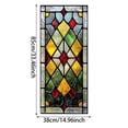 thumbnail image 3 of XINGXIANG Privacy Windows Film Diamond Style Stained Glass No Glue Static Cling Decorative Frosted Window Stickers 33.46" x14.96(85x38cm)(L x W), 3 of 6