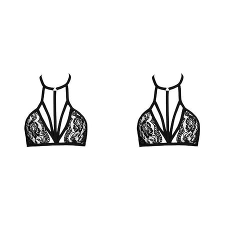 Wijhcboe 2 Pack Bra Womens Lingerie Corset with Garter And Stockings Bandage Women Up Corset Role Playing Lingerie for Women Large Push Lace Underwear Paillette Sexy Shiner Lingerie Sexy Lingerie fo