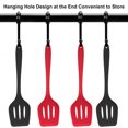 thumbnail image 2 of letairis Kitchen Silicone Heat-Resistant Baking Spatula Non-stick Cooking Spatula Black, 2 of 8